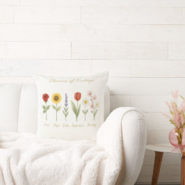 Blommor från Feelings Dekorativ kudde-Kärlek, hopp Kudde
