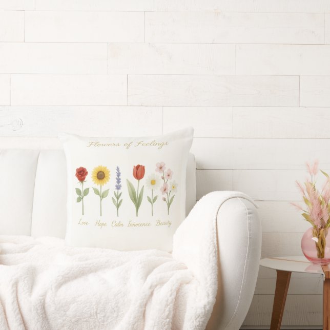 Blommor från Feelings Dekorativ kudde-Kärlek, hopp Kudde (Soffa)
