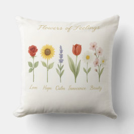 Blommor från Feelings Dekorativ kudde-Kärlek, hopp Kudde