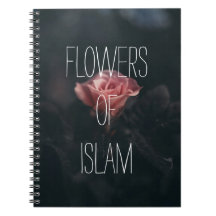 blommor från islam notebook muslimah islamic gift