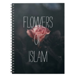 blommor från islam notebook muslimah islamic gift anteckningsbok