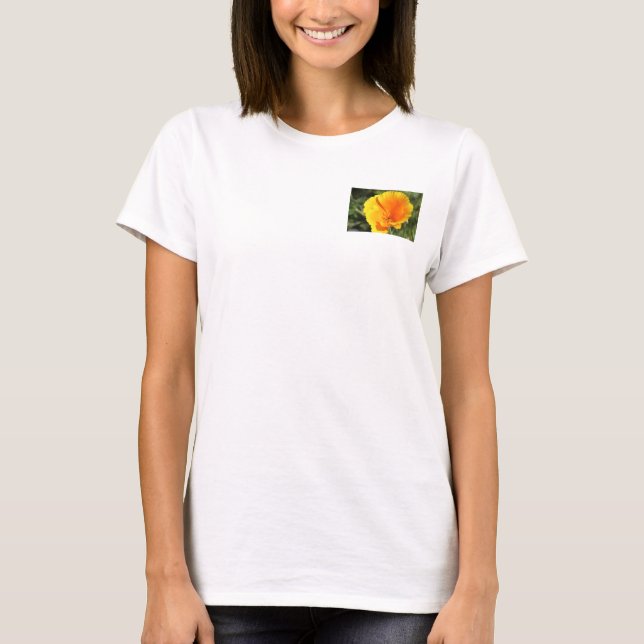 Blommor från Kalifornien-vallmo T Shirt (Framsida)