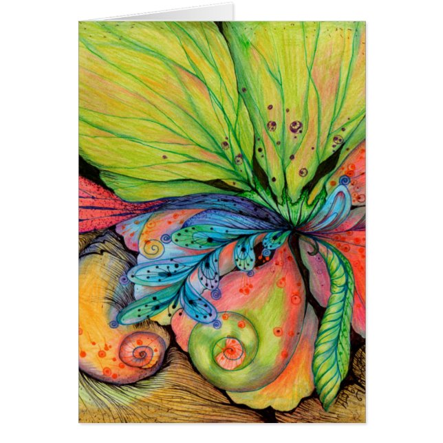 Blommor från Kärlek Hälsningskort (Framsidan)