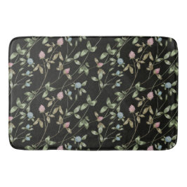 Blommor från klöver skriver ut land house badrumsmatta