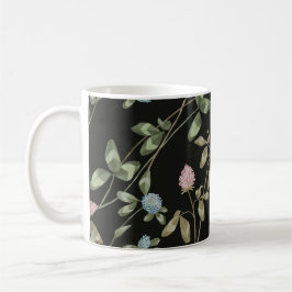 Blommor från klöver skriver ut land house kaffemugg