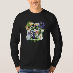 Blommor från Kuba Ord Art Cuban Pride T Shirt