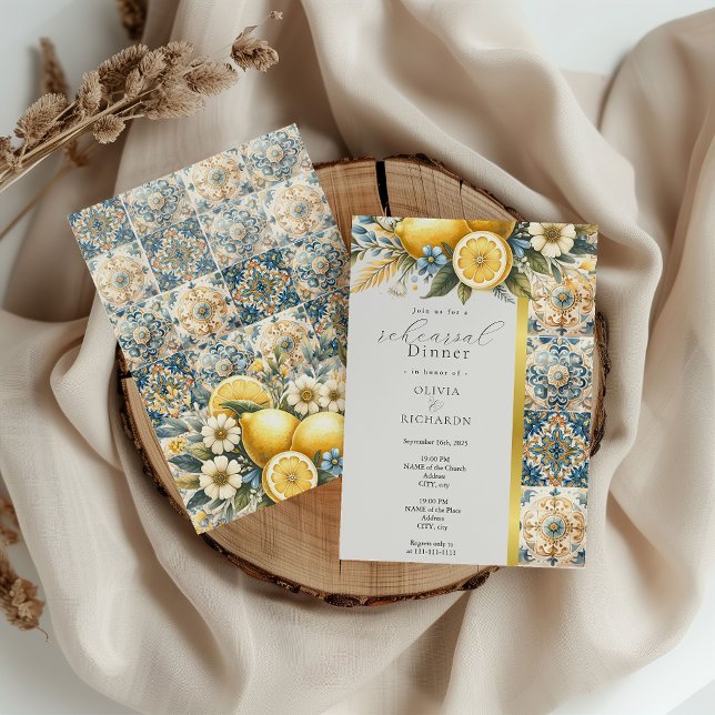 Blommor från Medelhavsregionen (italiensk Positano Inbjudningar (Skapare uppladdad)
