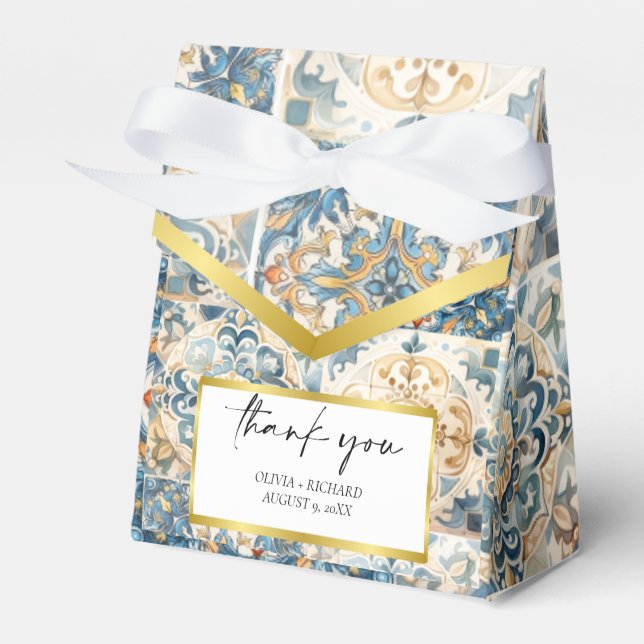 Blommor från Medelhavsregionen (italiensk Positano Presentaskar (Framsidan Sidan)