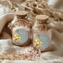 Blommor från Medelhavsregionen (italiensk Positano Runt Klistermärke