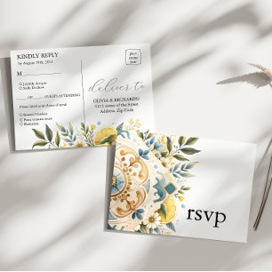 Blommor från Medelhavsregionen (italiensk Positano Vykort