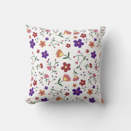 Blommor från mönster kudde