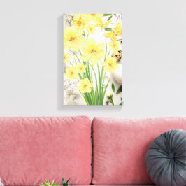Blommor från påsk för att tända ditt vardagsrum el canvastryck