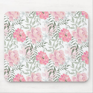 Blommor från Peonies rosa ros Musmatta