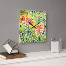 Blommor från Red Styalised Julgran