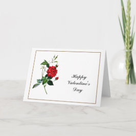 blommor från Röd ros, Pierre Joseph Redouté Helgkort