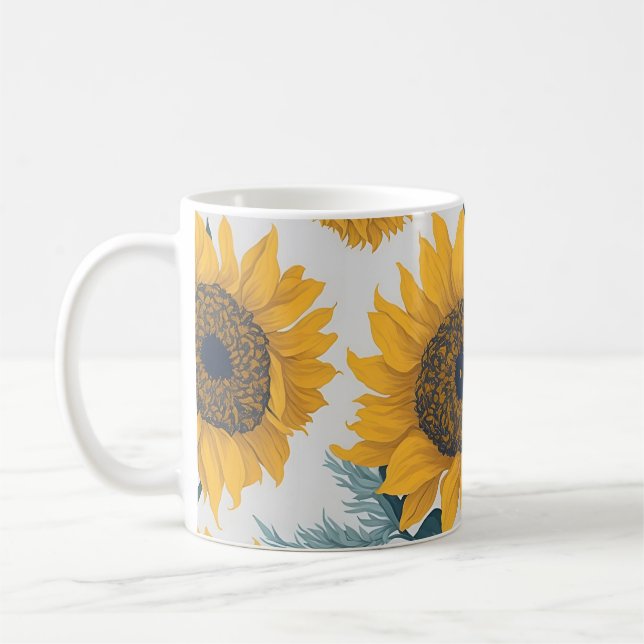 Blommor från sol - Sommaren mugg (Vänster)