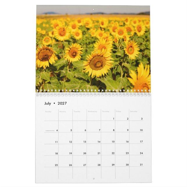 Blommor från Värld runt Kalender (Jul 2027)