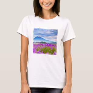 Blommor Fugi Japan T Shirt