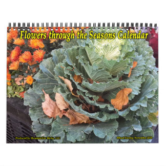 Blommor genom Seasons Calendar! Kalender