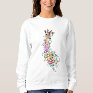 Blommor Giraff Tröja