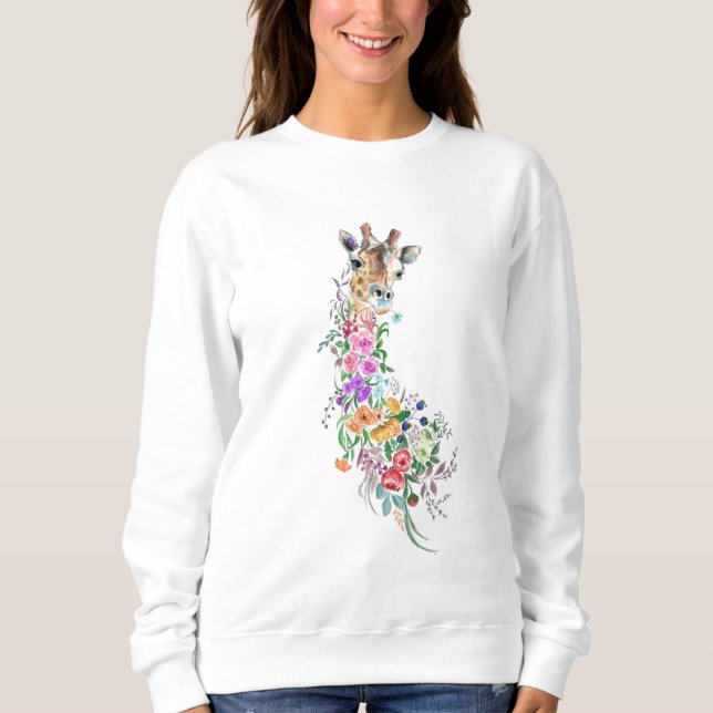 Blommor Giraff Tröja (Framsida)