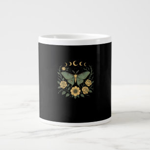 Blommor Goblincore Moth och Butterfly Cottagecore Jumbo Mugg