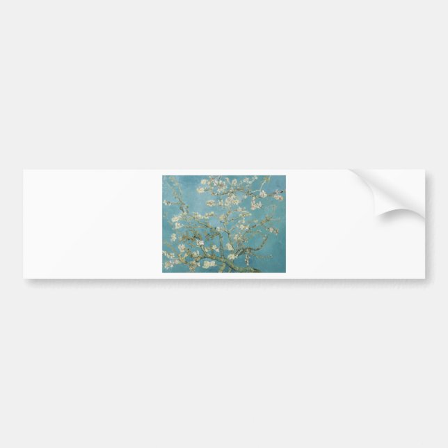 Blommor Gogh förgrena sig mandelblommarnaturen Bildekal (Framsidan)