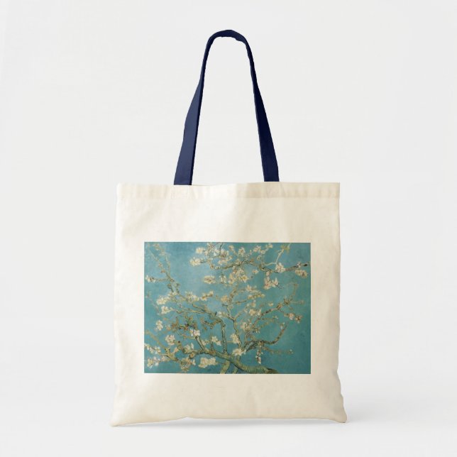 Blommor Gogh förgrena sig mandelblommarnaturen Tygkasse (Framsidan)