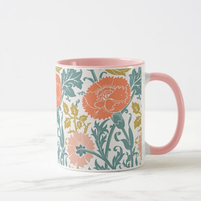 Blommor, Grafisk Vintagekonst Mugg (Höger)