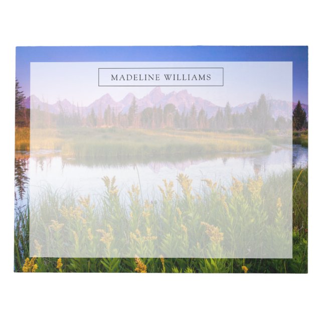 Blommor | Grand Teton National Park Wyoming Anteckningsblock (Framsida)