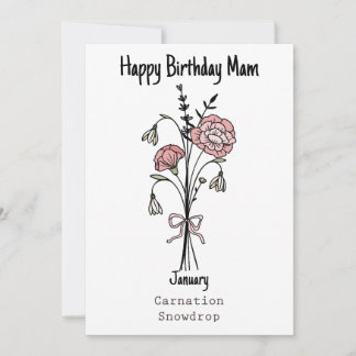 Blommor Grattis på födelsedagen Card Kort