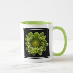 Blommor   Grönt Chrysanthemum Mugg