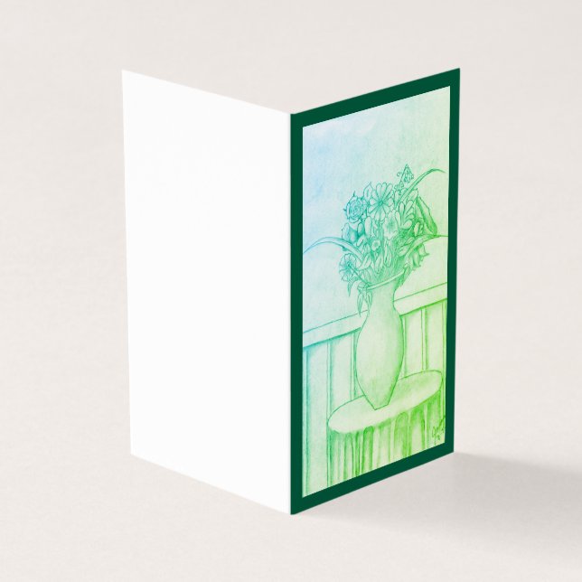 Blommor - Grönt Kort (Utsida)