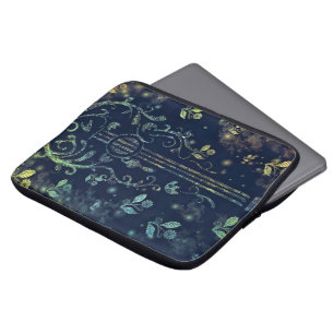 Blommor Guitar Art Laptop sleeve