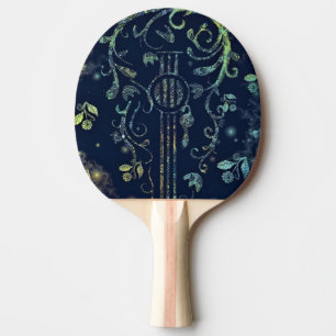 Blommor Guitar Art - Romantisk Melody - Pingisracket