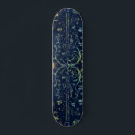 Blommor Guitar Skateboard<br><div class="desc">Blommor Guitar Skateboard - MIGNED Art Painting</div>