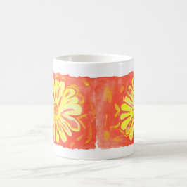 Blommor - Gula Blommor Kaffemugg