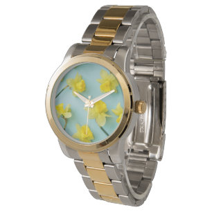 Blommor Gult Daffodils Armbandsur
