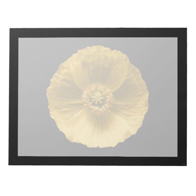 Blommor | Gult Poppy Anteckningsblock (Framsida)