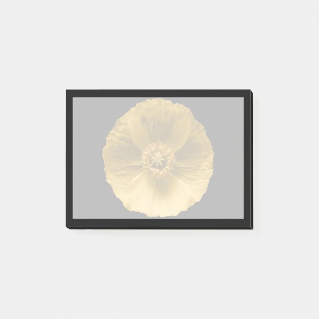 Blommor | Gult Poppy Post-it Block (Framsida)