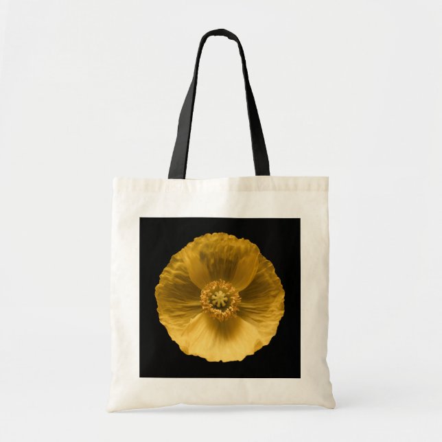Blommor | Gult Poppy Tygkasse (Framsidan)