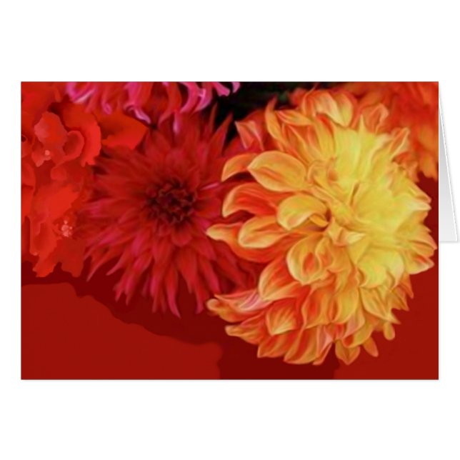 BLOMMOR HÄLSNINGSKORT (Framsidan Horizontal)