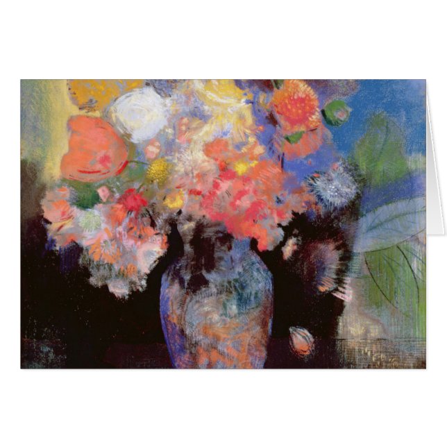 Blommor Hälsningskort (Framsidan Horizontal)