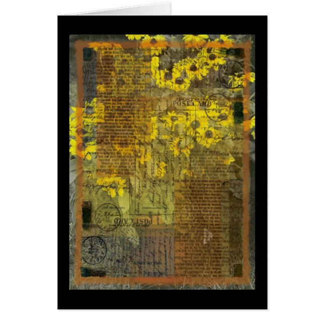 Blommor Hälsningskort (Framsidan)