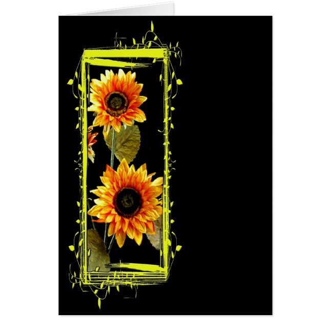 Blommor Hälsningskort (Framsidan)