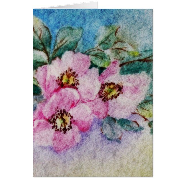 Blommor Hälsningskort (Framsidan)