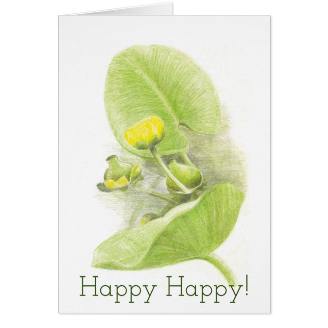 Blommor Hälsningskort (Framsidan)