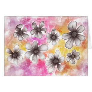blommor hälsningskort