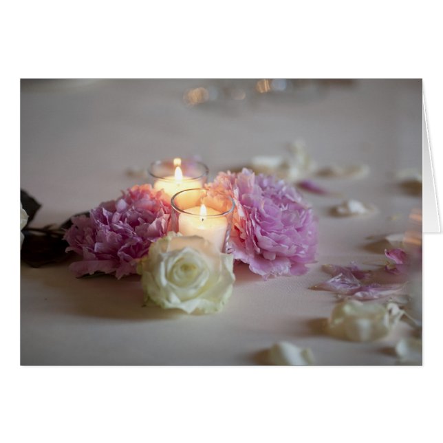 Blommor Hälsningskort (Framsidan Horizontal)