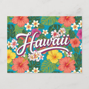 Blommor Hawaii Travel Vykort